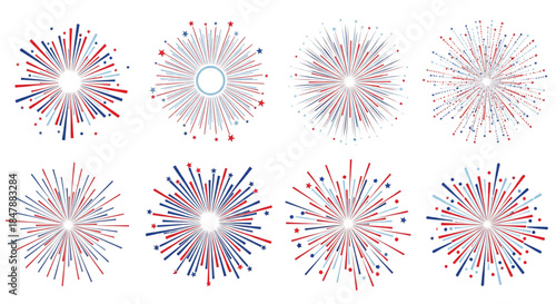 Exploding Fireworks Burst for Celebration, Holiday, Event, Marketing, Web Design, Festive Background, Joyful, Dynamic