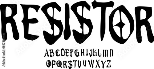 This font is suitable for modern graphic design