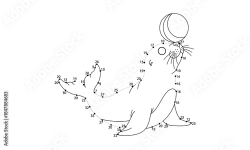 Complex network diagram with nodes and connections