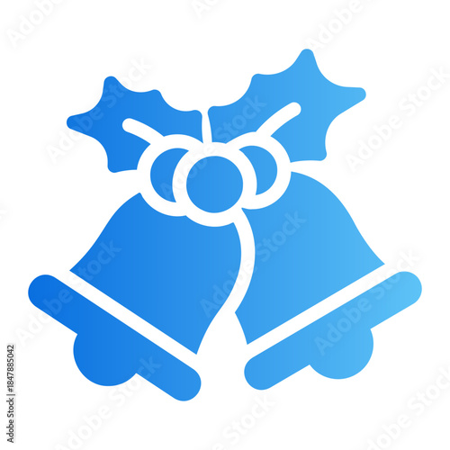 Christmas bells Line Gradient Icon