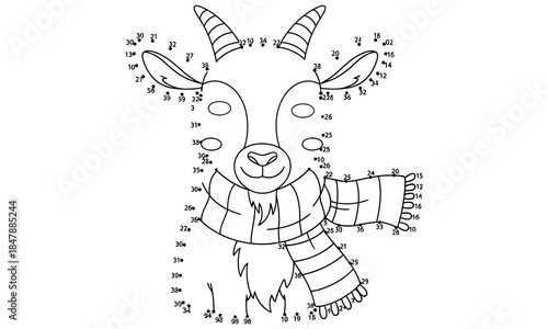 Wallpaper Mural Connect the dots reindeer Torontodigital.ca