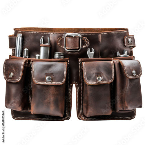 Tool Belt With Multiple Pockets for Various Tools and Equipment in a Workshop...