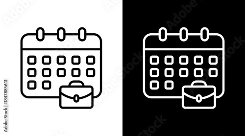 Work Calendar Icon For Design Elements