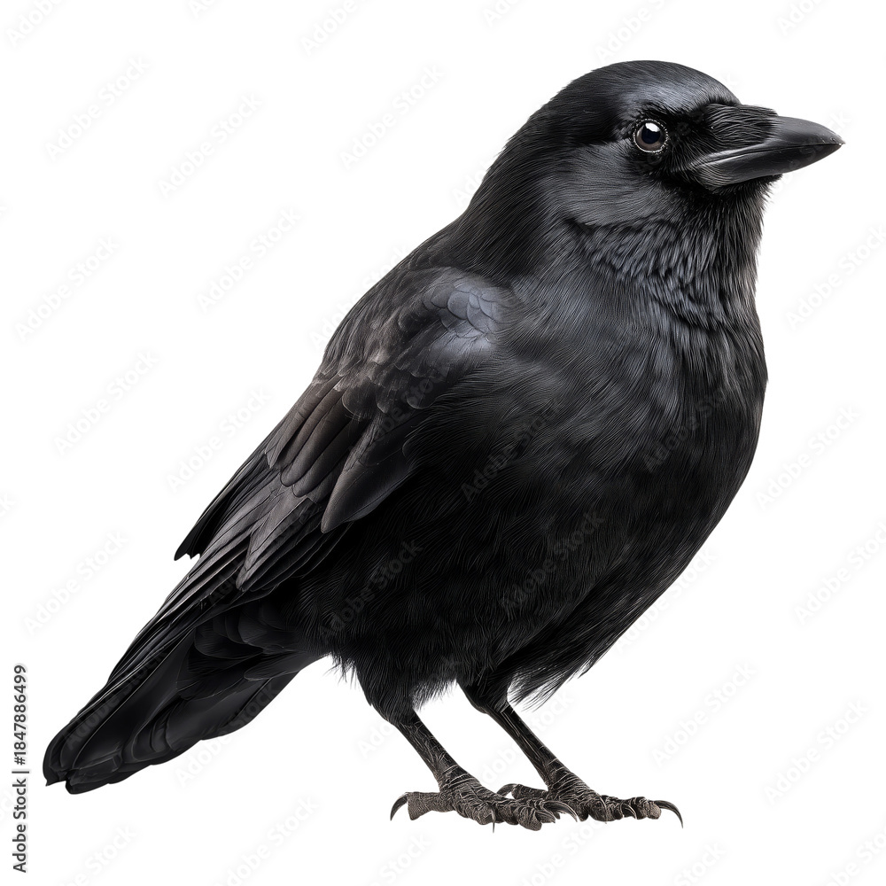 Fototapeta premium Bird Stands on a Surface With a Solid Background During Daylight Hours in a Clear Setting