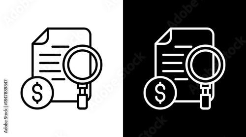 Audit Report Icon For Design Elements
