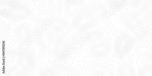 White wave paper curved reliefs abstract background, Abstract topographic contours map background. Black and white lines seamless Topographic map patterns, topography line map.