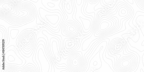 White wave paper curved reliefs abstract background, Abstract topographic contours map background. Black and white lines seamless Topographic map patterns, topography line map.