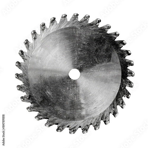 Circular Saw Blade Used for Cutting Materials in Construction and Woodworking...