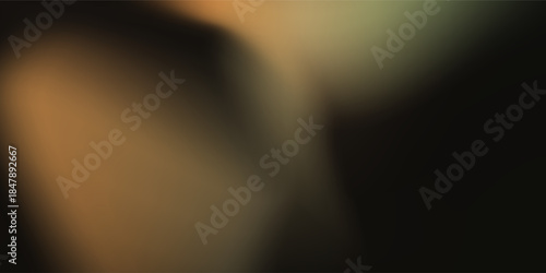 Black noise seamless gradient pattern with golden light leak bg. Festive vector illustration with watercolor effect and paper texture. Modern Blurred abstract concept