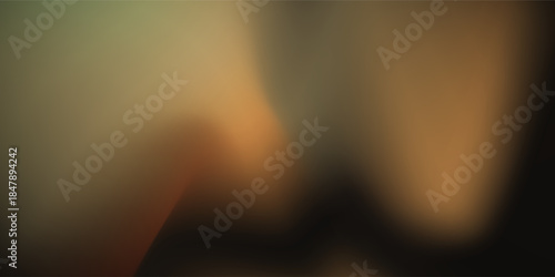 Black noise seamless gradient pattern with golden light leak bg. Festive vector illustration with watercolor effect and paper texture. Modern Blurred abstract concept