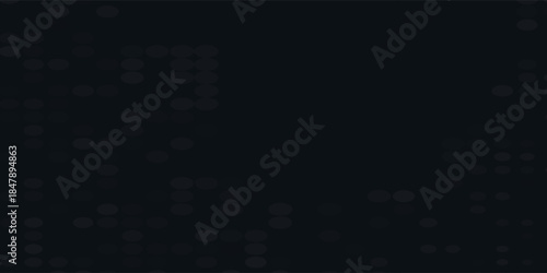Elegant Dark black background with a subtle halftone pattern. The black background has a sleek, textured style, enhancing depth and elegance. Modern Minimal black abstract vector background
