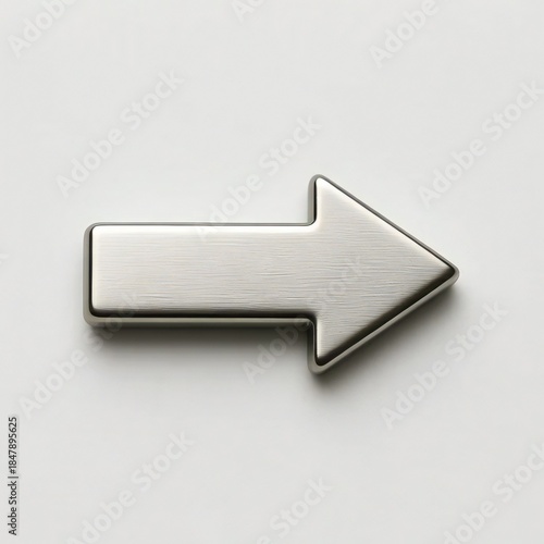 3d silver arrow