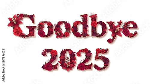 Goodbye 2025 Farewell Typography New Year Transition Design