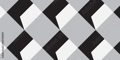 Geometric seamless pattern. Abstract geometric graphic design print 3d shapes pattern. Seamless geometric pattern