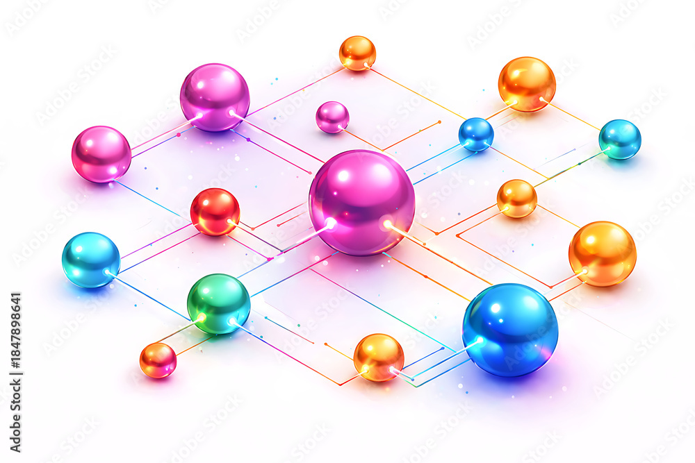 Obraz premium Abstract Connectivity Concept