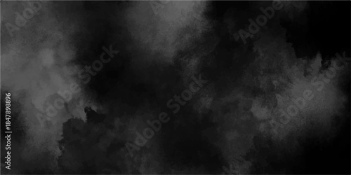 Black and gray smoke aquarelle smudge illustration smooth grungy smokey light pastel colors ink glow. White Black fog effect transparent smoke isolated dark dramatic sky with black stormy clouds. 
