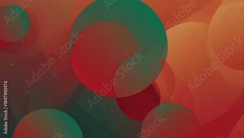 Abstract Spheres with Gradient Colors - A Modern Design.