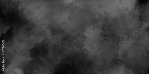 Black and gray smoke aquarelle smudge illustration smooth grungy smokey light pastel colors ink glow. White Black fog effect transparent smoke isolated dark dramatic sky with black stormy clouds. 