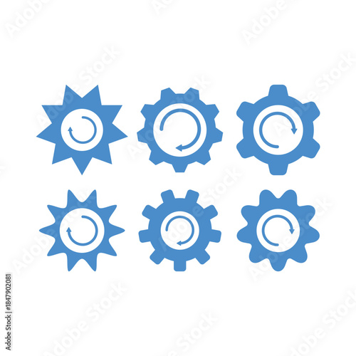 Gear icon vector design template
