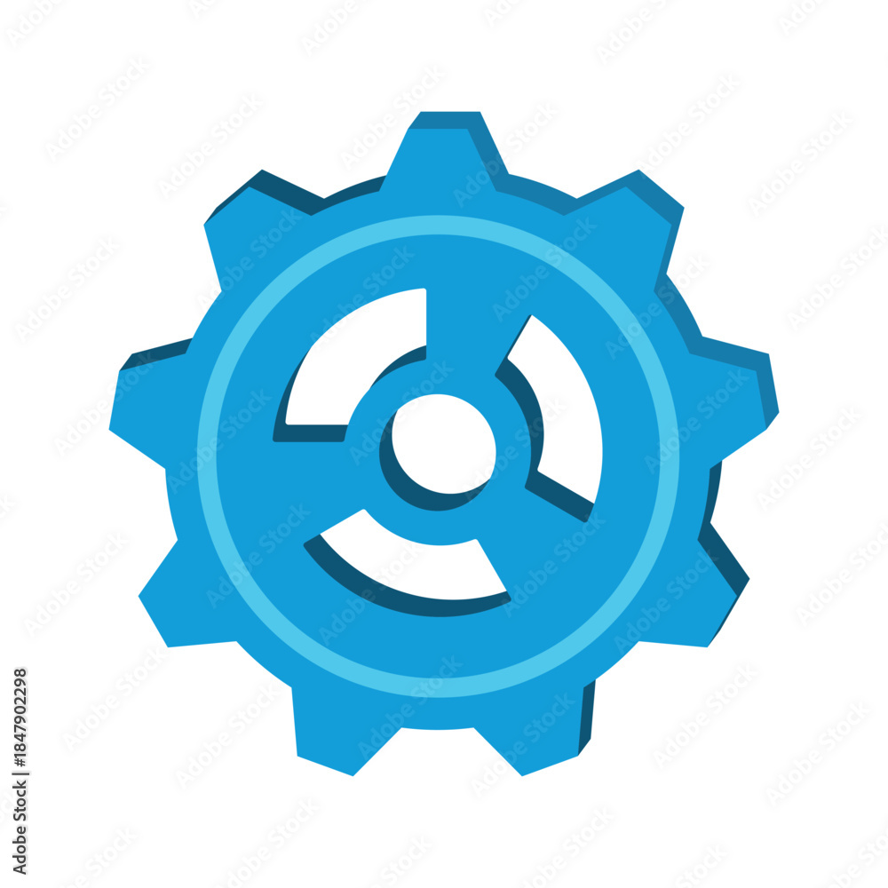 Obraz premium Gear icon vector design template