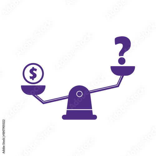 Finance Scale balancing Vector Flat design