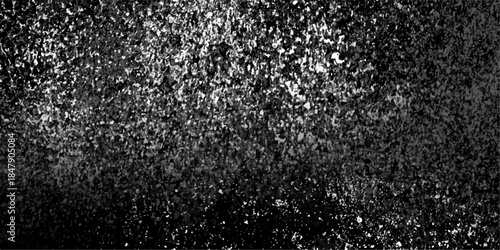 Black and white stain rusty metal texture old terrazzo surface isolated overlay decorative . Rusted black background. Black and white paint overly distressed grunge crack and scratch dirty wall textur