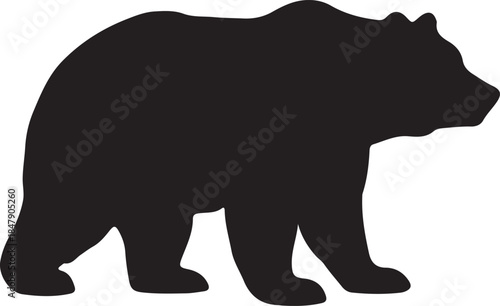 Silhouette of two wolves facing each other in profile