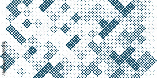 Modern blue lines banner template background simple art