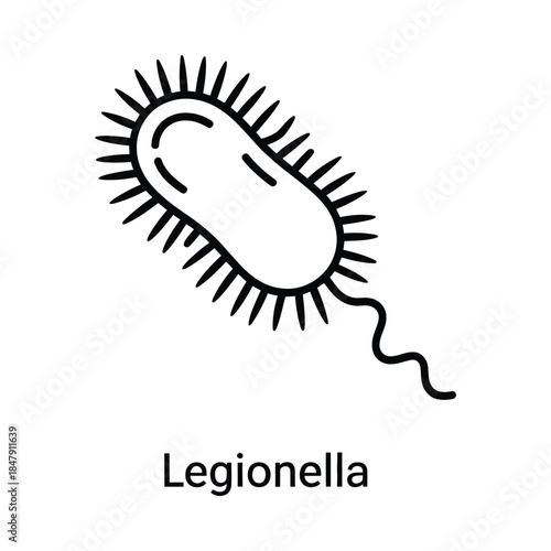 Legionella bacterium illustration