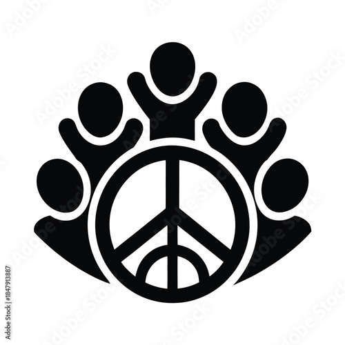peaceful community unity illustration