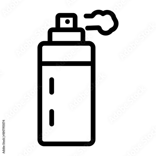 disinfectant bottle Line Icon
