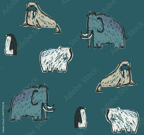 Konstfotografi Mammoth illustration