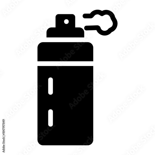 disinfectant bottle Solid icon