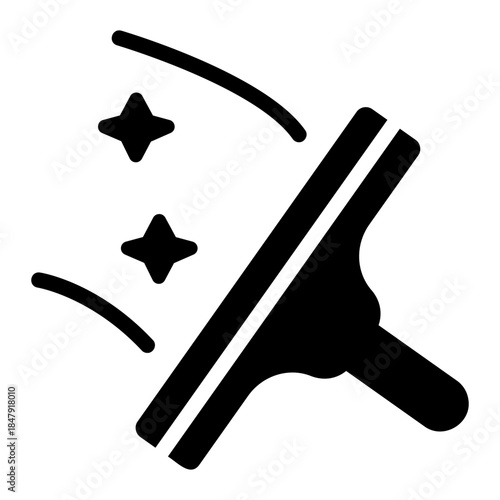 window wiper Solid icon