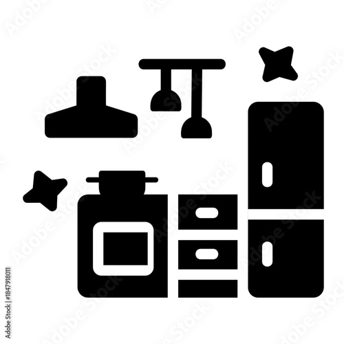 tidy kitchen Solid icon
