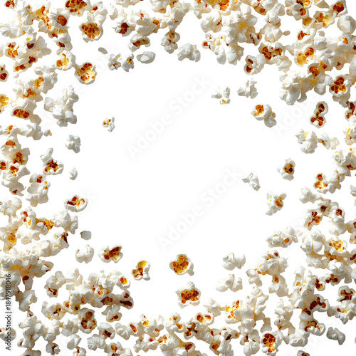 Popcorn scattered design element