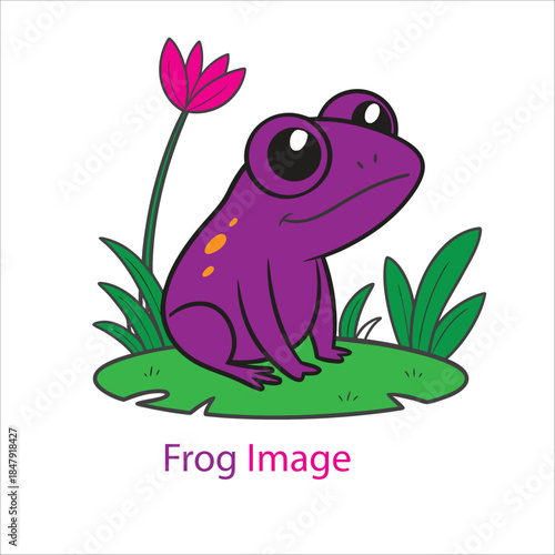 Coloring Book For Kid Frog Vector 