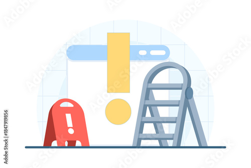 Website under construction and maintenance concept. Vector illustration for web page update, site development, system upgrade, and temporary offline notice.