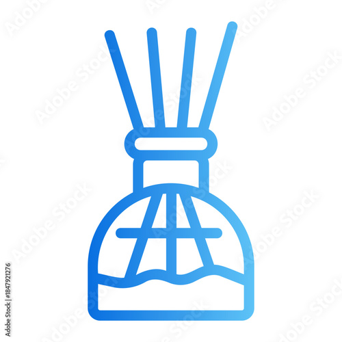 air freshener bottle Line Gradient Icon