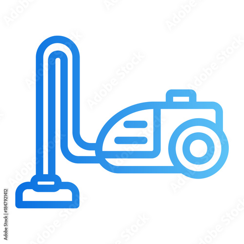 vacuum cleaning Line Gradient Icon