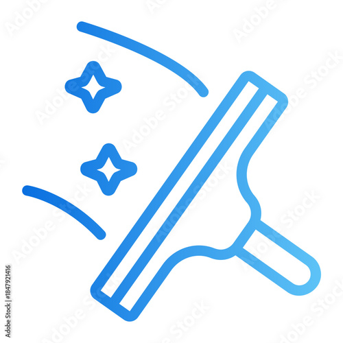 window wiper Line Gradient Icon