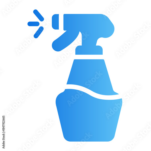 spray bottle Line Gradient Icon