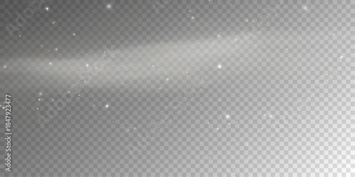 Glowing Frosty Snow Wind Swirl Transparent Background.