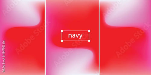 Set of mesh gradient colorful abstract vector background. Gradient design with red, pink colors