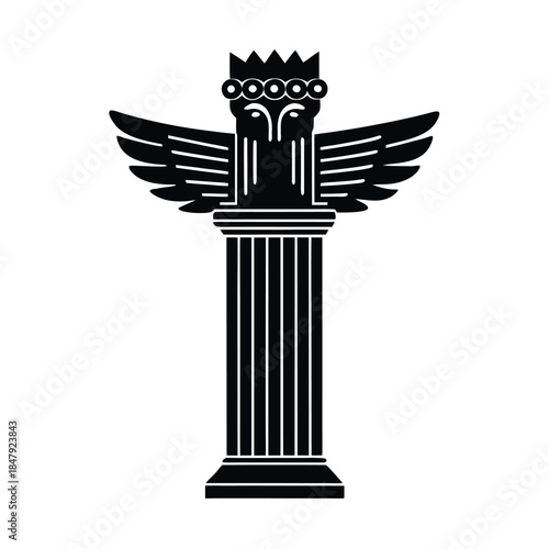 Persian Persepolis Column Symbol