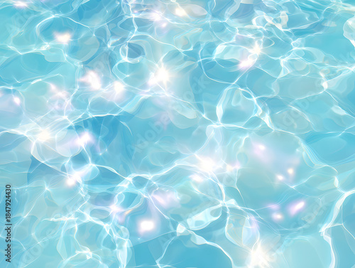 Luxury summer water background with soft light reflections