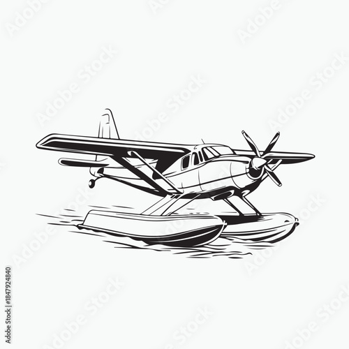 vector illustration of an airplane