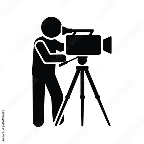 Person operating a camera