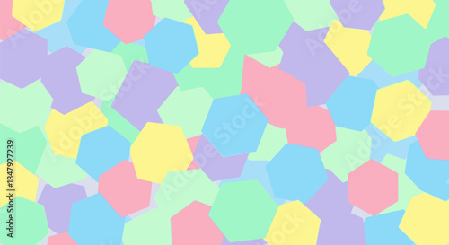 Pastel geometric shapes background