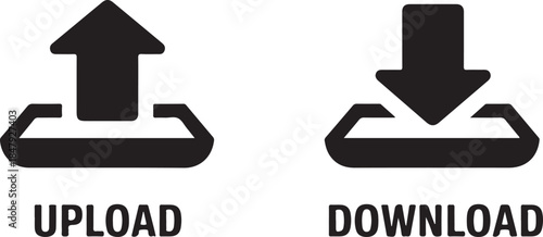  Upload and Download Icons for Data Transfer